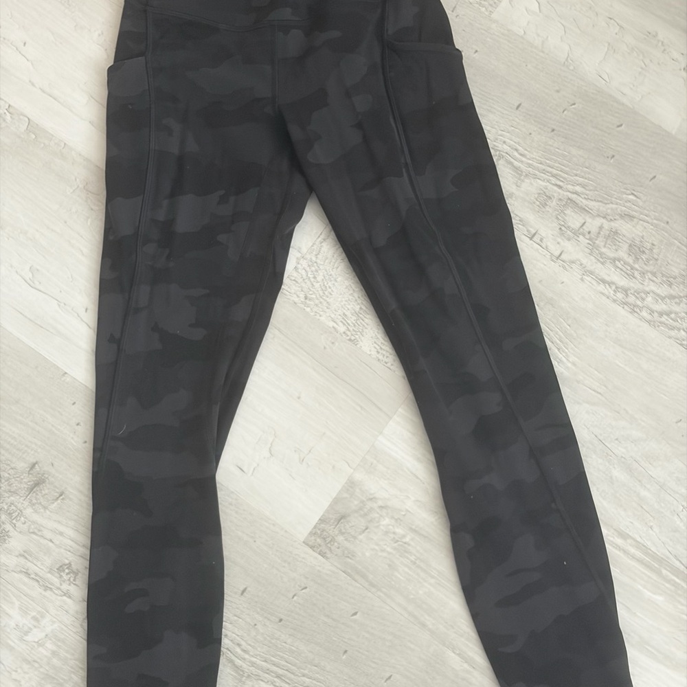 lululemon athletica Black Camo Leggings